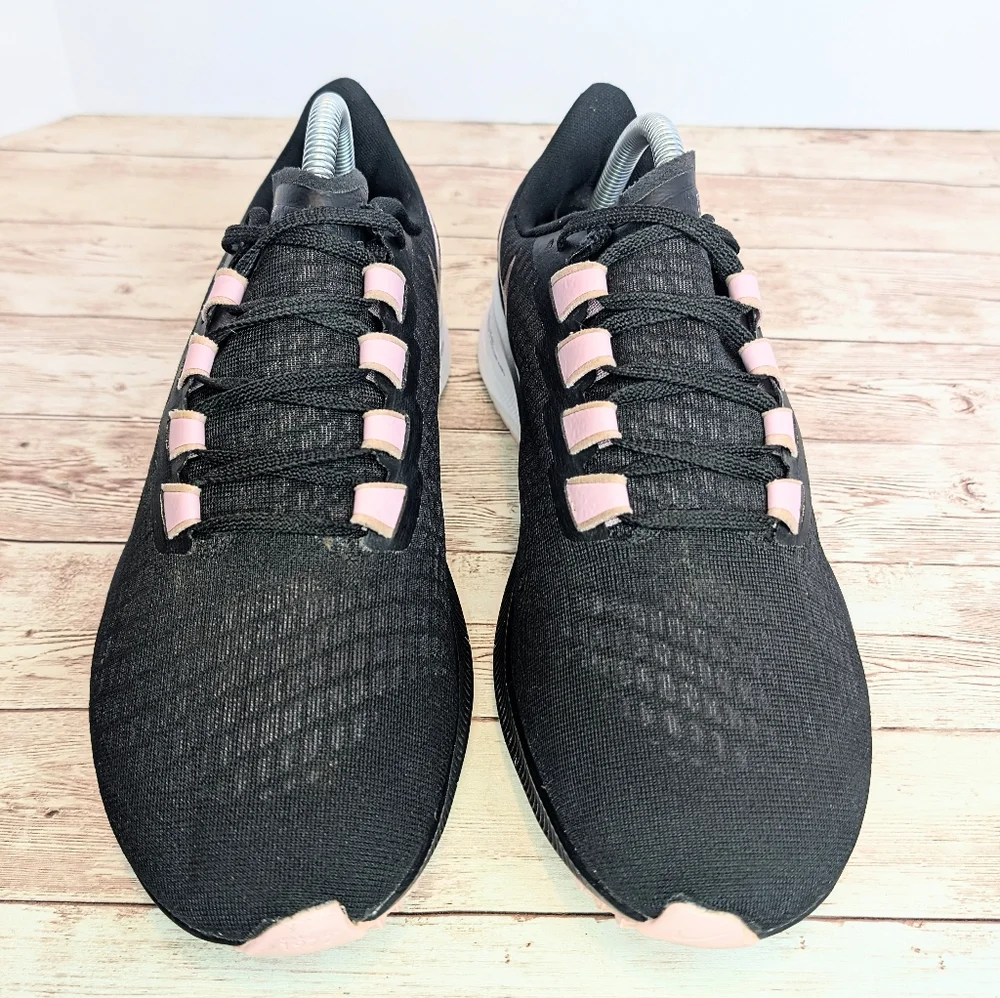 Nike Pegasus Zoom Black Pink White Trainers Sneakers Size 10